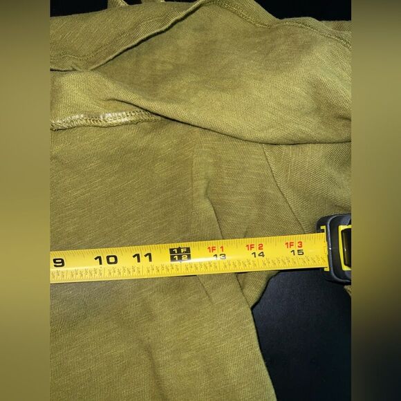 Postmark Anthropologie Olive One Shoulder Ruffle Top Size Medium EUC boho fairy - Picture 6 of 7